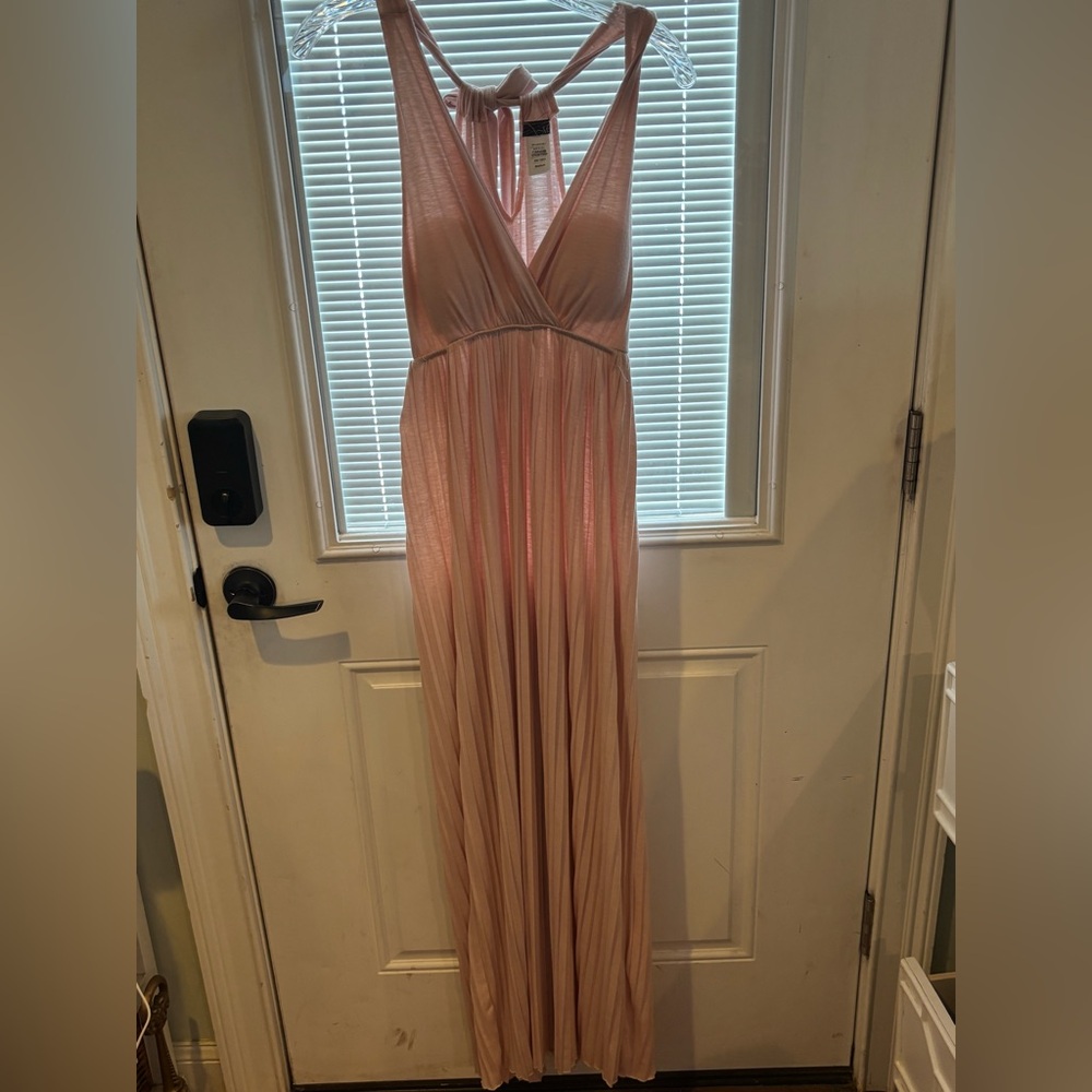 Mon Ami Soft Peachy Pink Maxi Dress